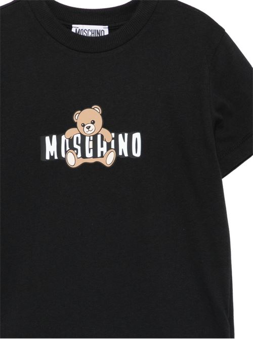 T-shirt unisex Moschino Kid Teen nera MOSCHINO KID-TEEN | HZM058LAA0360100